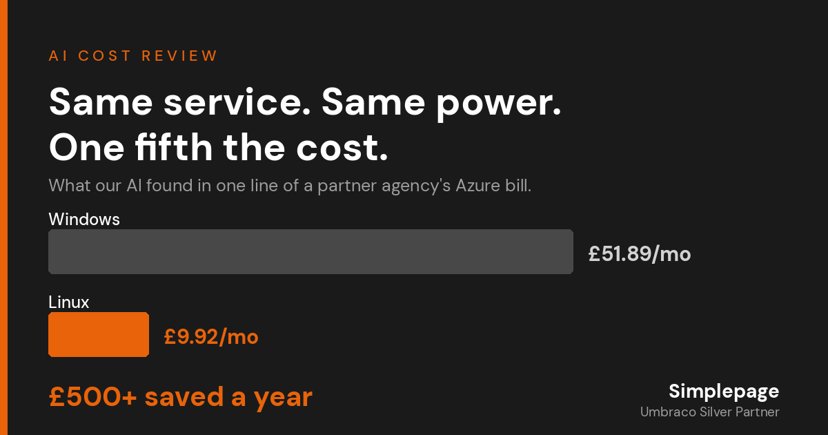 We pointed AI at a partner agency's cloud bill and saved them £500 a year